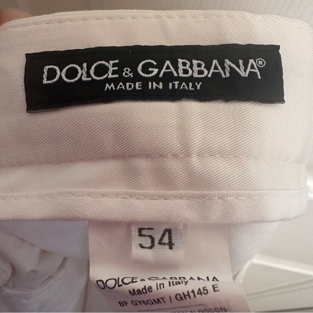 Dolce & Gabbana beige White Stretch cotton shorts Size 54 - Picture 5 of 7